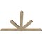 Ekena Millwork Kennewick Rough Sawn Timber Gable Bracket, Douglas Fir, 84"W x 53"H x 2"D x 6"F, 15/12 Pitch GBW084X53X0206KEN00RDF - alternate 3